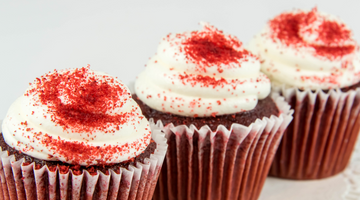 CBD Infused Red Velvet Valentine's Cupcakes