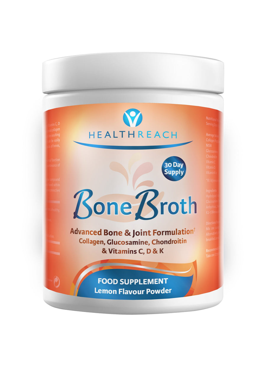 HealthReach Bone Broth Powder | Lemon Flavour